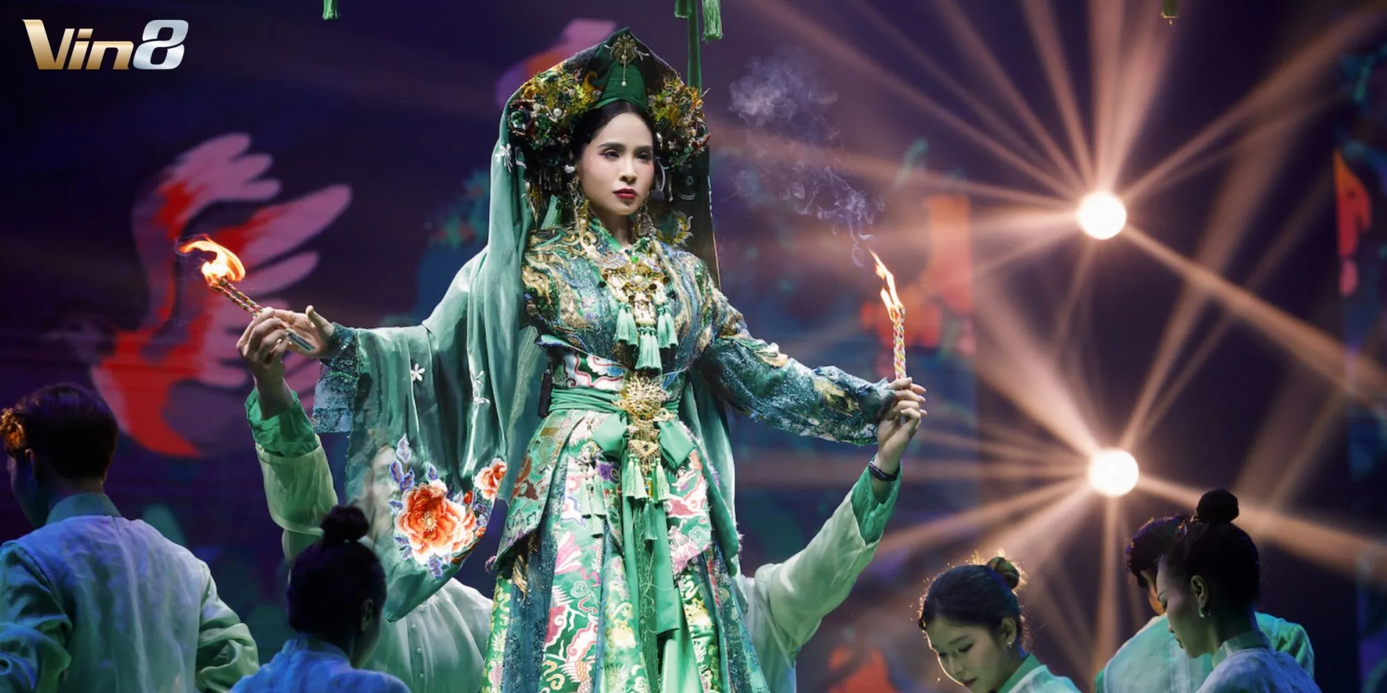 Kiều Anh thành công trong tiết mục Cô Đôi Thượng Ngàn Kiều Anh thành công trong tiết mục Cô Đôi Thượng Ngàn