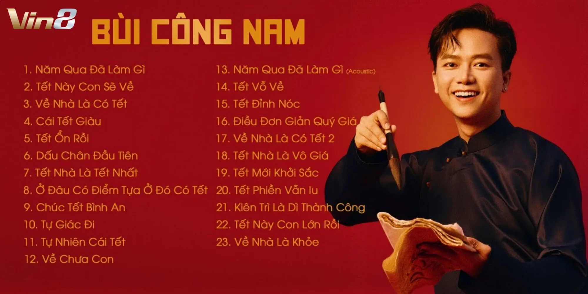 Bùi Công Nam trình làng 6 ca khúc nhạc Tết chỉ trong 2 tháng Bùi Công Nam trình làng 6 ca khúc nhạc Tết chỉ trong 2 tháng