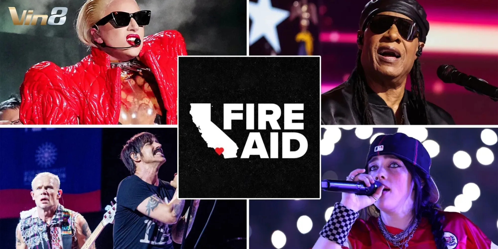 Dàn nghệ sĩ đình đám tạo nên khoảnh khắc bùng nổ tại FireAid Dàn nghệ sĩ đình đám tạo nên khoảnh khắc bùng nổ tại FireAid