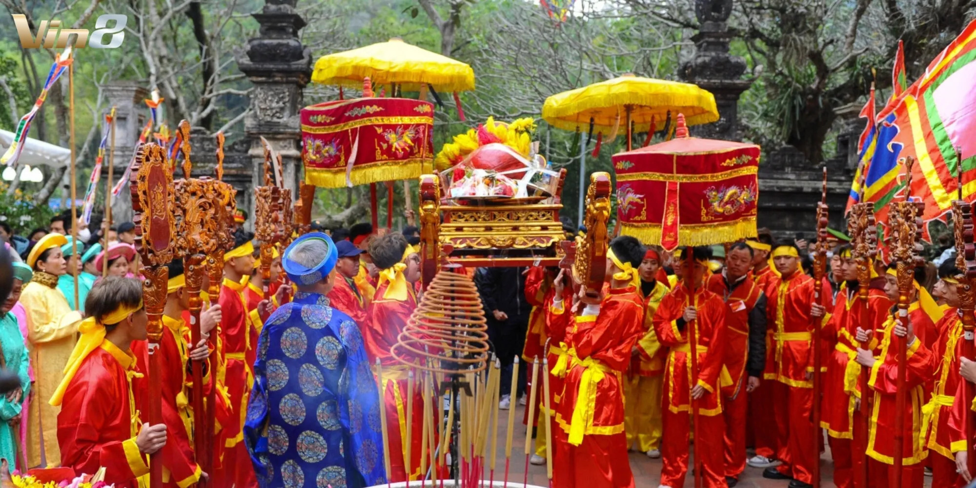 Hội Gióng tại đền Sóc được chuẩn bị lễ vật rất công phu Hội Gióng tại đền Sóc được chuẩn bị lễ vật rất công phu