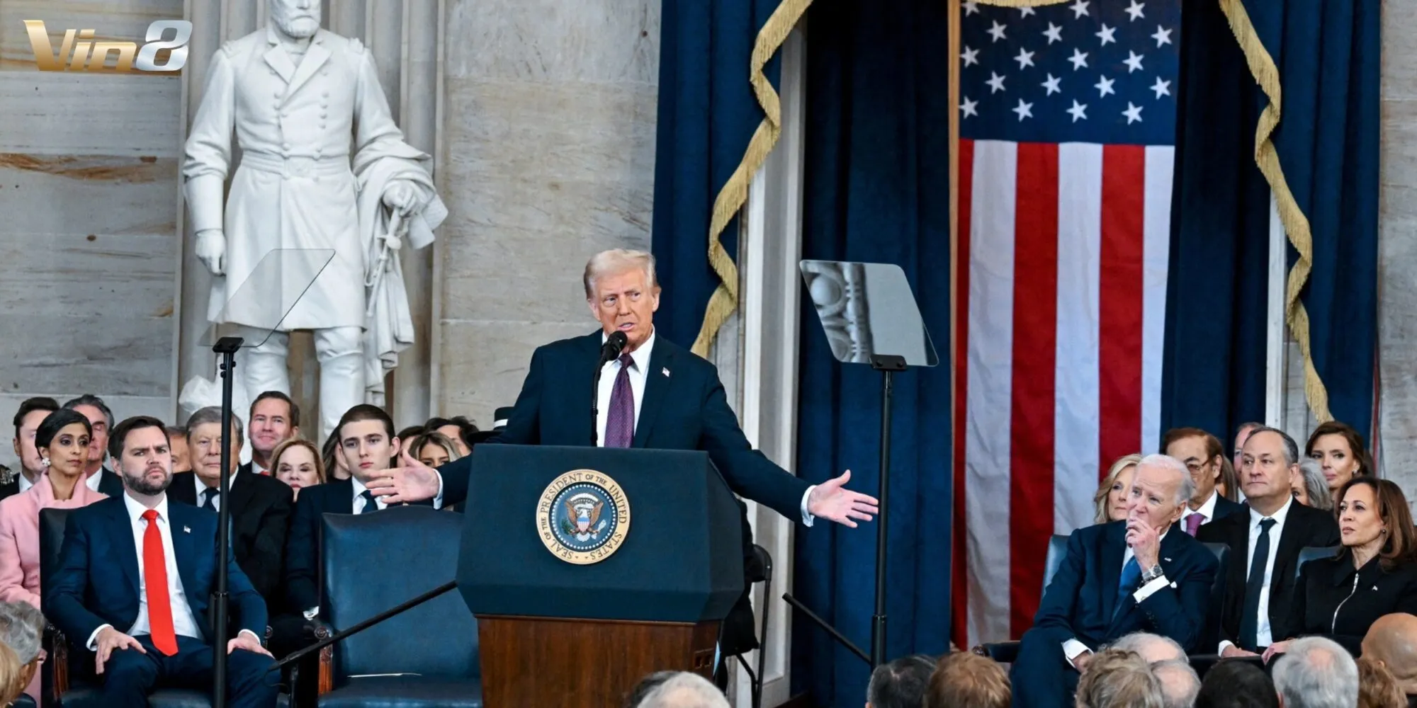 Lễ nhậm chức của Trump thu hút sự quan tâm toàn cầu Lễ nhậm chức của Trump thu hút sự quan tâm toàn cầu