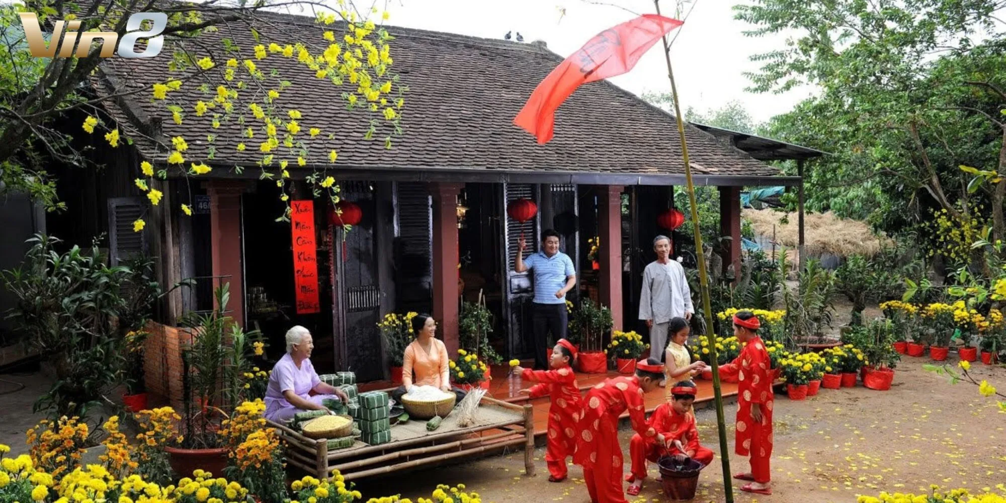 Phong tục gói bánh chưng, bánh tét ngày tết của người Việt Nam Phong tục gói bánh chưng, bánh tét ngày tết của người Việt Nam